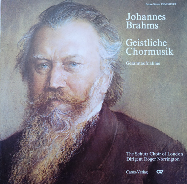 Cover Johannes Brahms, The Schütz Choir Of London, Roger Norrington - Geistliche Chormusik (2xLP, Album, Gat) Schallplatten Ankauf