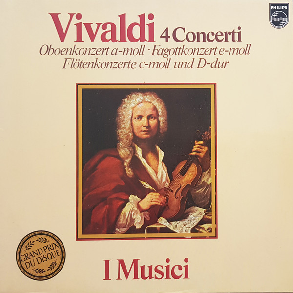 Cover Vivaldi* - I Musici - Oboenkonzert, Fagottkonzert, Flötenkonzerte  (LP, RE, Clu) Schallplatten Ankauf