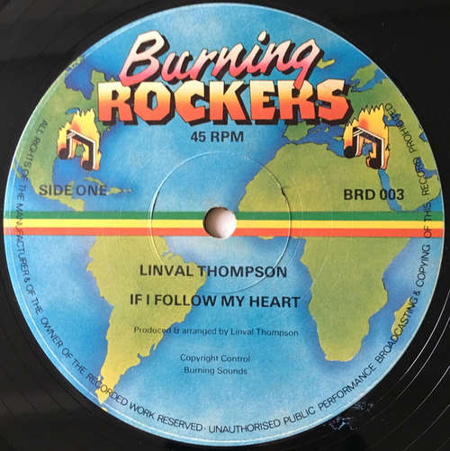 Cover Linval Thompson - If I Follow My Heart (12) Schallplatten Ankauf