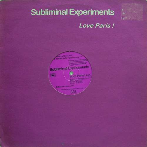 Cover Subliminal Experiments - Love Paris! E.P. (12, EP) Schallplatten Ankauf
