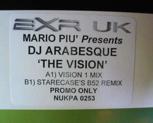 Cover Mario Piu'* Presents DJ Arabesque - The Vision (12, Promo) Schallplatten Ankauf