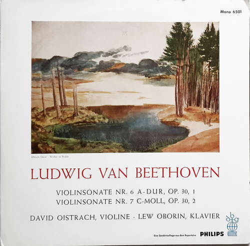 Bild David Oistrakh*, Lev Oborin, Ludwig Van Beethoven - Violinsonaten Nr 6. op. 30,1 - Nr 7. op. 30,2 (LP, Mono) Schallplatten Ankauf