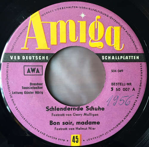 Cover Dresdner Tanzsinfoniker, Günter Hörig - Schlendernde Schuhe (7) Schallplatten Ankauf