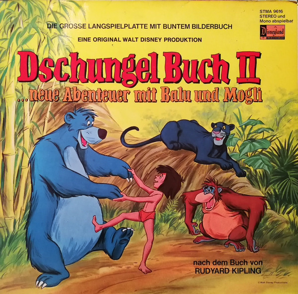Cover Walt Disney - Walt Disney ‎– Dschungel Buch II (LP, Mono) Schallplatten Ankauf