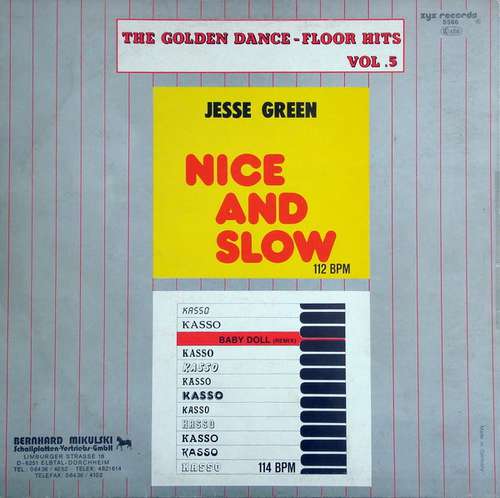 Cover Jesse Green / Kasso - The Golden Dance-Floor Hits Vol. 5 (12) Schallplatten Ankauf