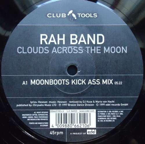 Cover RAH Band - Clouds Across The Moon (12) Schallplatten Ankauf