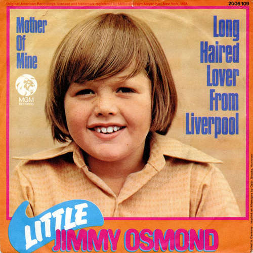 Cover Little Jimmy Osmond - Long Haired Lover From Liverpool (7, Single) Schallplatten Ankauf