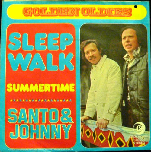 Cover Santo & Johnny - Sleepwalk (7, Single) Schallplatten Ankauf