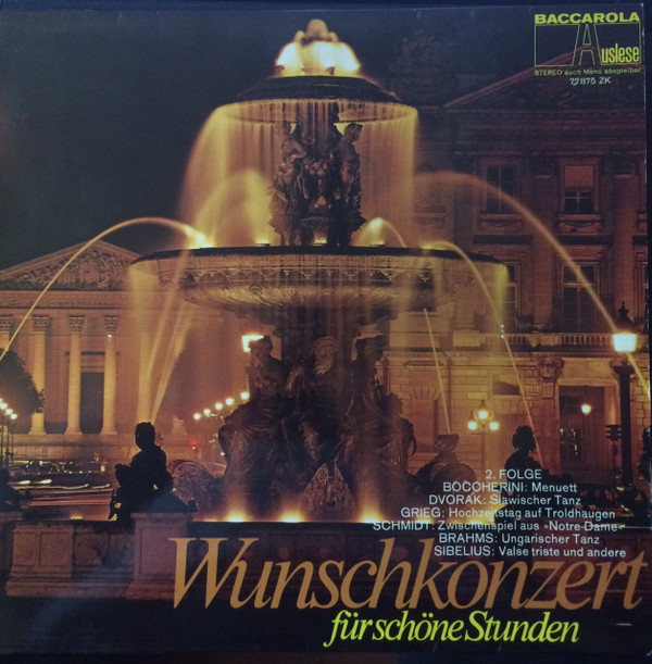 Cover Various - Wunschkonzert für schöne Stunden 2. Folge (LP, Comp) Schallplatten Ankauf