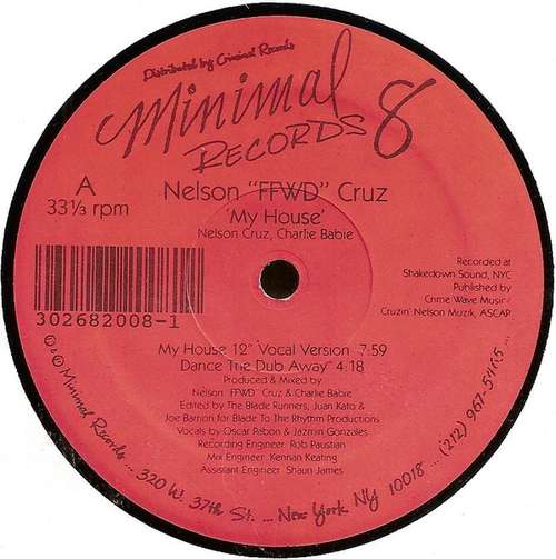 Cover Nelson FFWD Cruz - My House (12) Schallplatten Ankauf