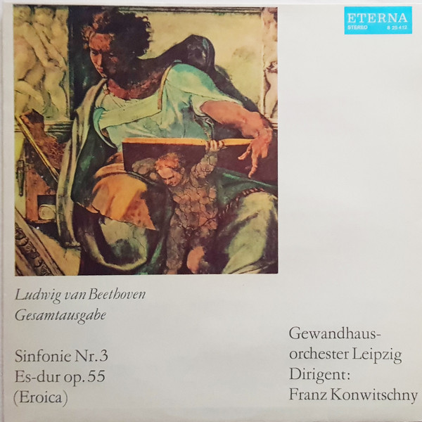Cover Ludwig van Beethoven - Gewandhausorchester Leipzig, Franz Konwitschny - Sinfonie Nr. 3 Es-dur Op. 55 (Eroica) (LP, RP, blu) Schallplatten Ankauf