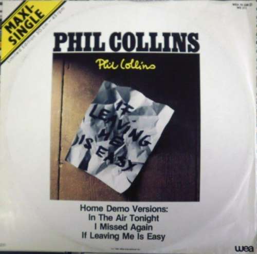 Cover Phil Collins - If Leaving Me Is Easy (12, Maxi, Ltd) Schallplatten Ankauf