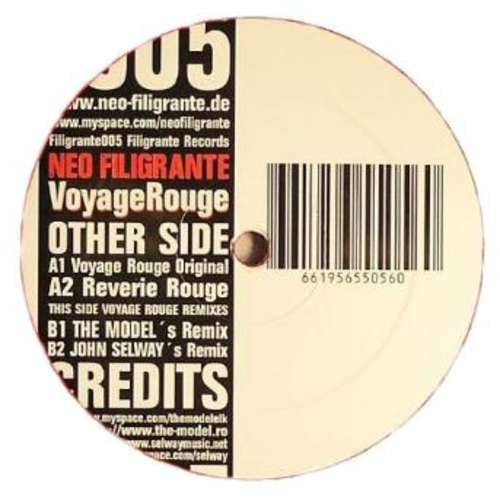 Cover Neo Filigrante - Voyage Rouge EP (12, EP) Schallplatten Ankauf