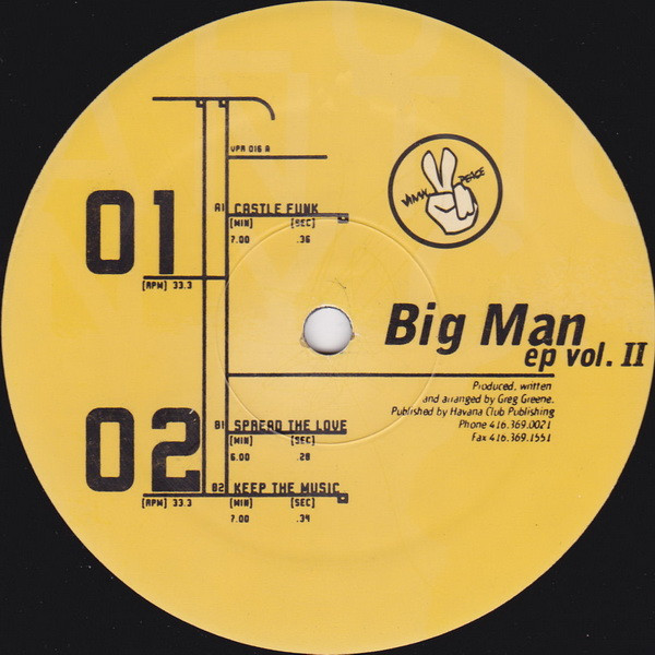Cover Greg Greene - Big Man EP Vol. II (12) Schallplatten Ankauf