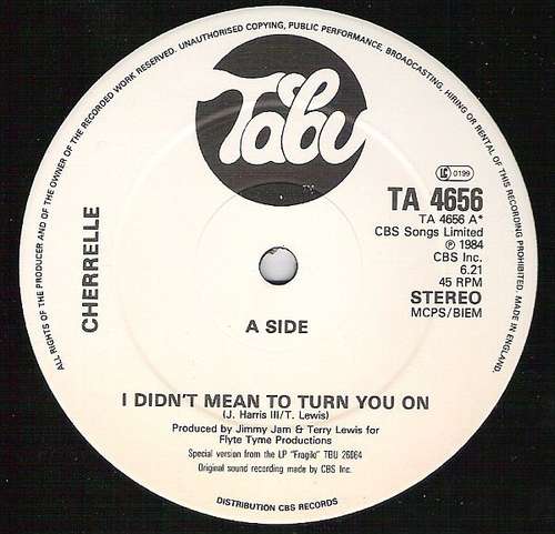 Cover Cherrelle - I Didn't Mean To Turn You On (12) Schallplatten Ankauf