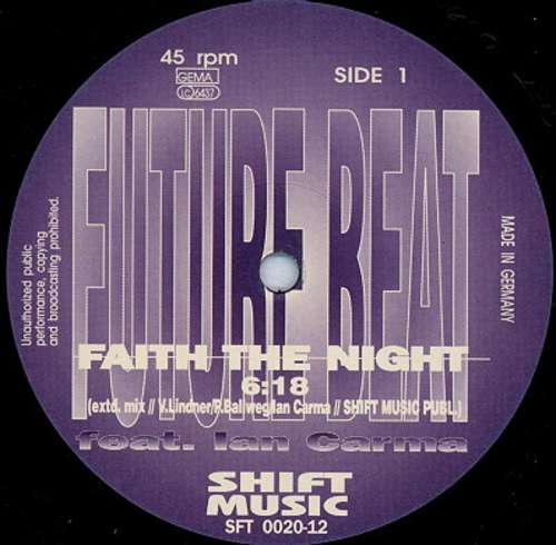 Cover Future Beat Feat. Ian Carma - Faith The Night (12) Schallplatten Ankauf
