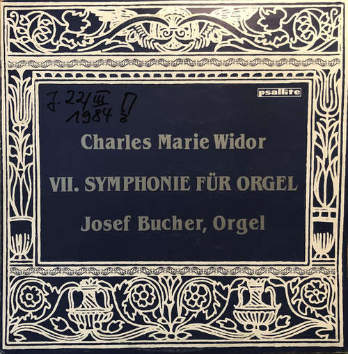 Cover Charles-Marie Widor, Josef Bucher - VII. Symphonie Für Orgel (LP) Schallplatten Ankauf