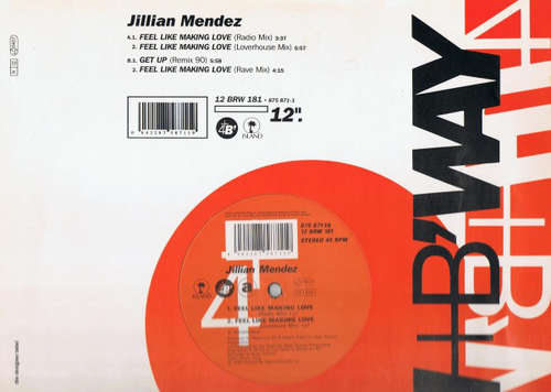Cover Jillian Mendez - Feel Like Making Love / Get Up (12) Schallplatten Ankauf