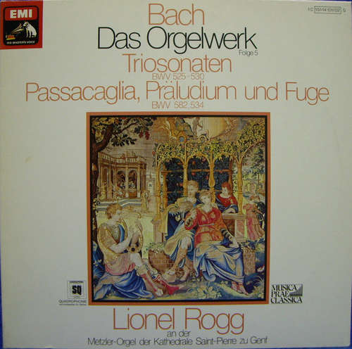 Bild Bach*, Lionel Rogg - Das Orgelwerk Folge 5 - Triosonaten BWV 525-530 / Passacaglia, Präludium Und Fuge BWV 582, 534 (2xLP, Quad, Gat) Schallplatten Ankauf