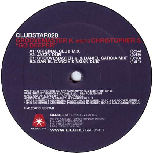 Cover Groovemaster K. Meets Christopher S. - Go Deeper (12) Schallplatten Ankauf
