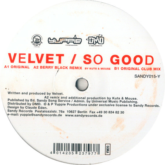 Cover Velvet (7) - So Good (12) Schallplatten Ankauf