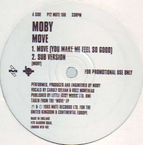 Cover Moby - Move (12, Promo) Schallplatten Ankauf