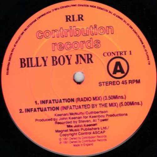 Cover Billy Boy Jnr - Infatuation (12) Schallplatten Ankauf