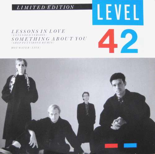 Cover Level 42 - Lessons In Love / Something About You (12, Ltd) Schallplatten Ankauf