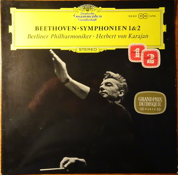 Cover Beethoven* - Herbert von Karajan · Berlin Philharmonic* - Symphonien 1 & 2 (LP, RP) Schallplatten Ankauf