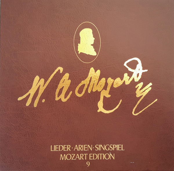 Cover Wolfgang Amadeus Mozart - Mozart-Edition 9. Lieder. Arien. Singspiel (5xLP, Comp, Club, Box) Schallplatten Ankauf