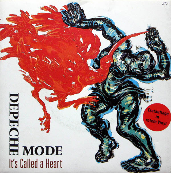 Cover Depeche Mode - It's Called A Heart (7, Single, Red) Schallplatten Ankauf