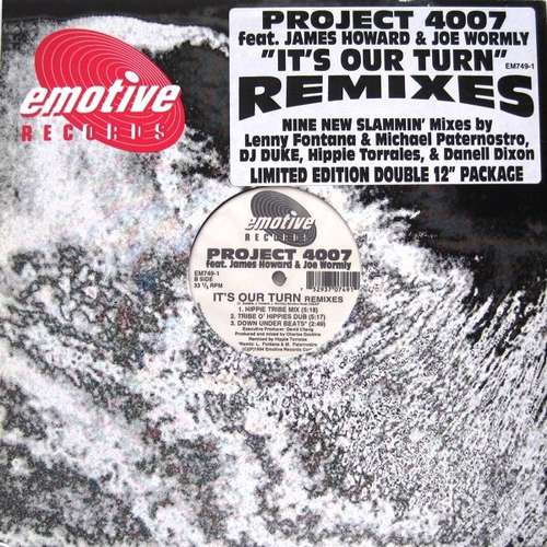 Cover Project 4007 Feat. James Howard & Joe Wormly - It's Our Turn (Remixes) (2x12, Ltd) Schallplatten Ankauf