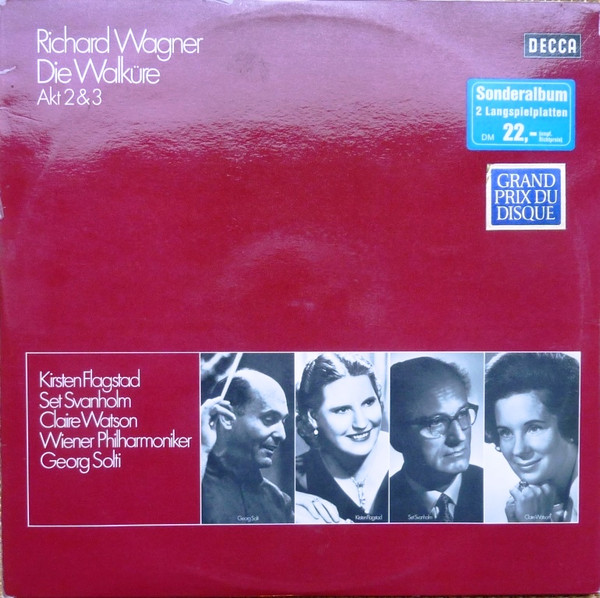 Cover Wagner* - Wiener Philharmoniker - Georg Solti - Die Walküre / Akt 2 & 3 (2xLP, Album) Schallplatten Ankauf