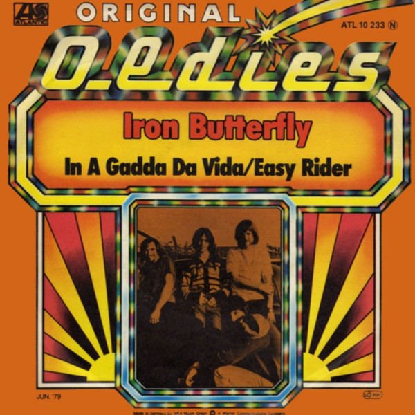 Cover Iron Butterfly - In-A-Gadda-Da-Vida (7, Single, RE) Schallplatten Ankauf
