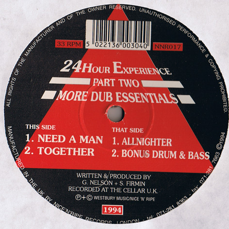 Cover 24Hour Experience - Part Two: More Dub Essentials (12, Red) Schallplatten Ankauf