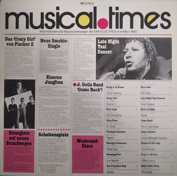 Cover Various - Musical Times 1/80 (LP, Comp, Promo) Schallplatten Ankauf