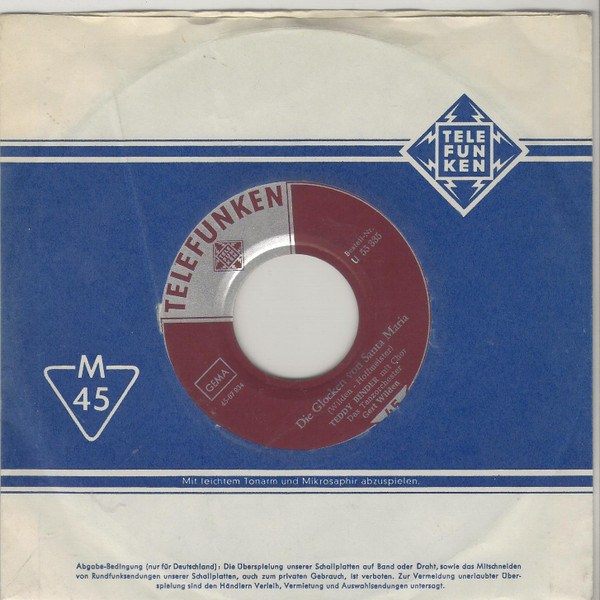 Cover Teddy Binder - Sieben Perlen (7, Single) Schallplatten Ankauf