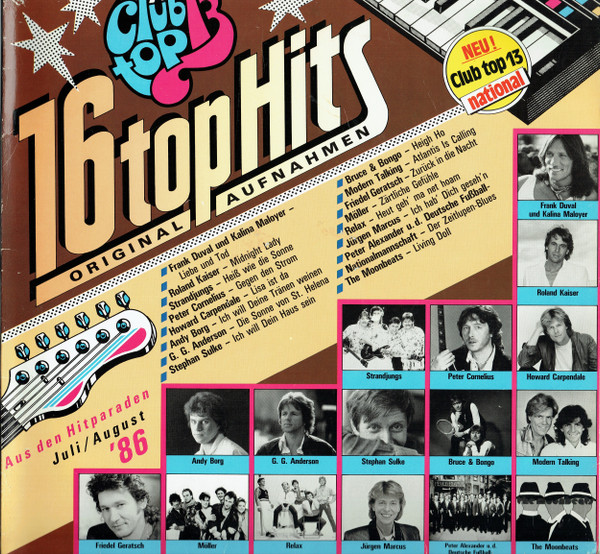 Cover Various - 16 Top Hits - Aus Den Hitparaden Juli / August '86 - National (LP, Comp) Schallplatten Ankauf