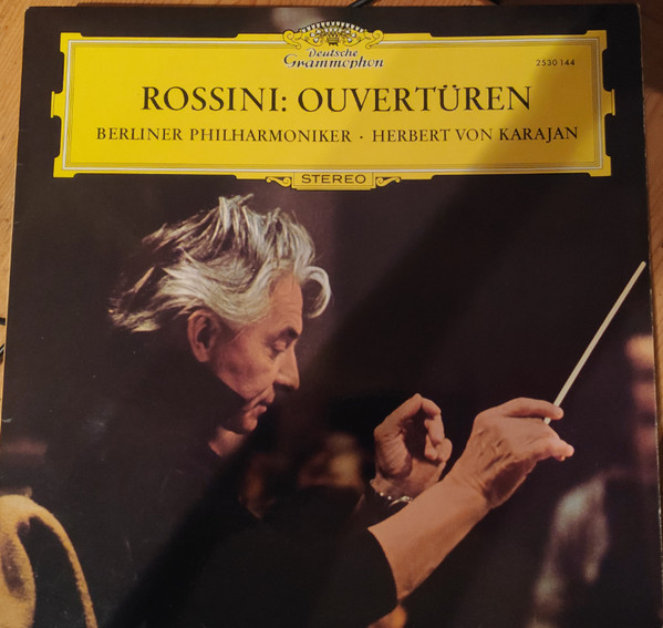 Cover Rossini* - Berliner Philharmoniker · Herbert von Karajan - Ouvertüren (LP, RE) Schallplatten Ankauf