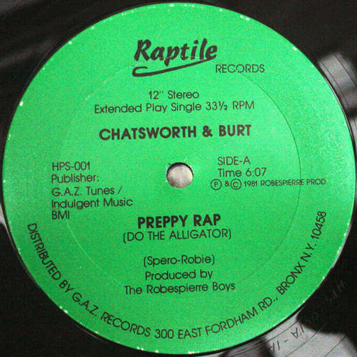 Bild Chatsworth & Burt - Preppy Rap (Do The Alligator) (12) Schallplatten Ankauf
