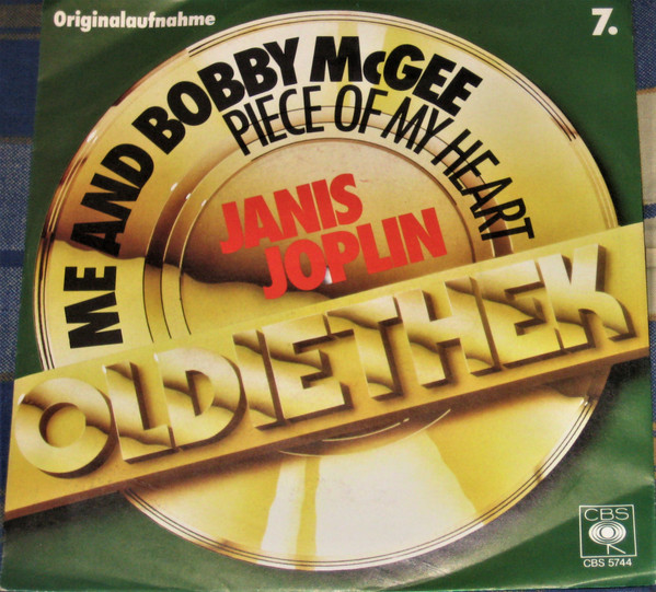 Cover Janis Joplin - Me And Bobby McGee / Piece Of My Heart (7) Schallplatten Ankauf