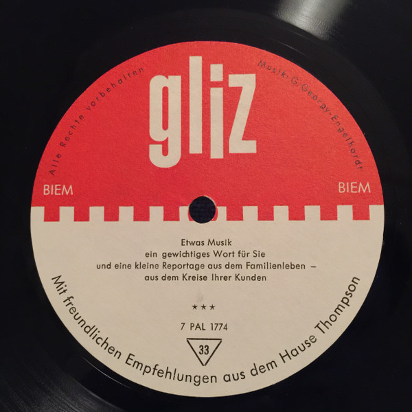 Cover Unknown Artist - Gliz (Flexi, 7, S/Sided) Schallplatten Ankauf