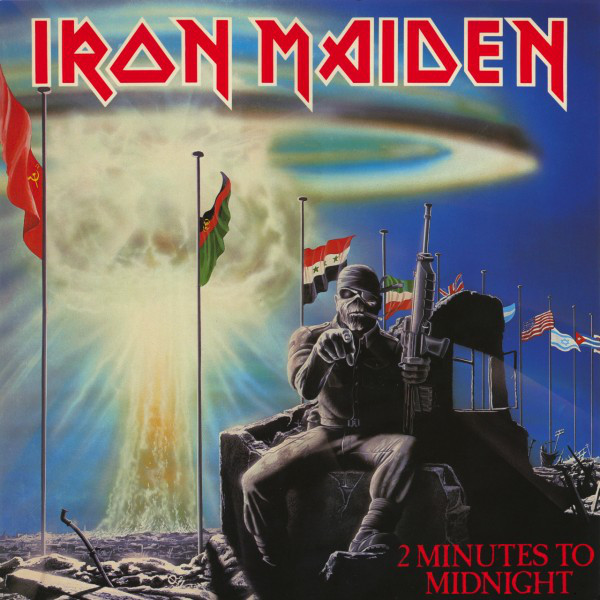Cover Iron Maiden - 2 Minutes To Midnight (12, Single) Schallplatten Ankauf