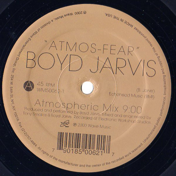 Cover Boyd Jarvis - Atmos-Fear (12) Schallplatten Ankauf