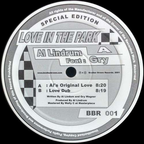 Cover Al Lindrum Featuring Gry* - Love In The Park (12, S/Edition) Schallplatten Ankauf
