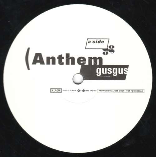 Cover GusGus - Anthem (12, Promo) Schallplatten Ankauf