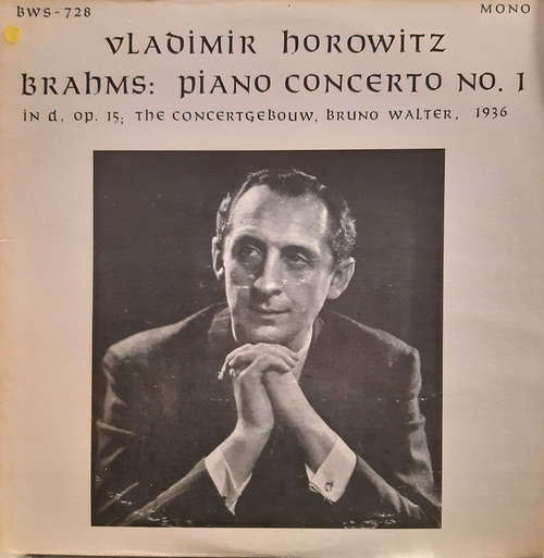 Cover Johannes Brahms, Vladimir Horowitz, Bruno Walter - Piano Concerto No. 1 (LP, Mono) Schallplatten Ankauf