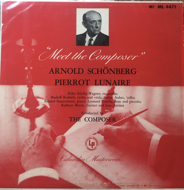 Cover Arnold Schönberg* - Pierrot Lunaire (LP, Mono, RP) Schallplatten Ankauf