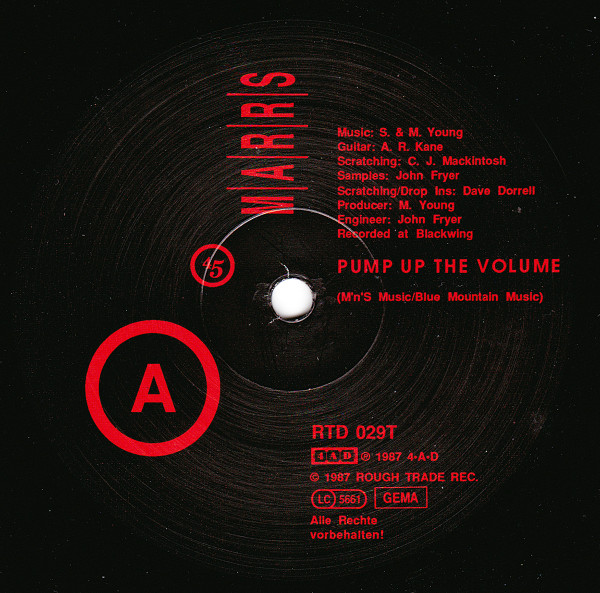 Cover M|A|R|R|S - Pump Up The Volume (12, Single, Son) Schallplatten Ankauf