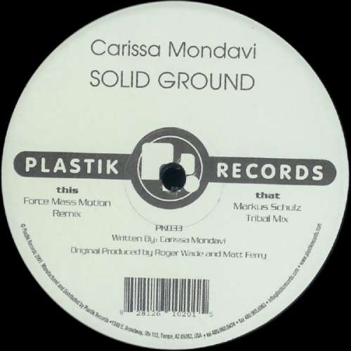 Cover Carissa Mondavi - Solid Ground (12) Schallplatten Ankauf